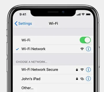 وصل نشدن آیفون به اینترنت