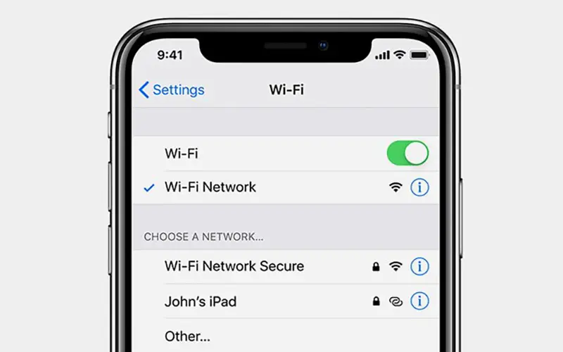 وصل نشدن آیفون به اینترنت
